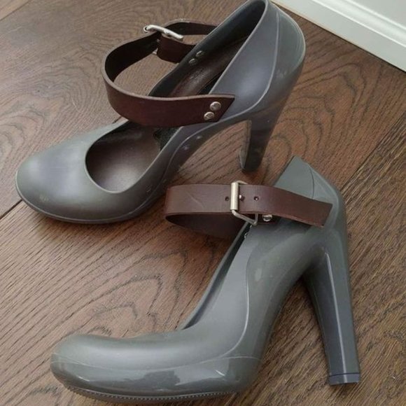 ❌SOLD❌MARNI Mary Jane Rubber High Heels - Picture 1 of 5